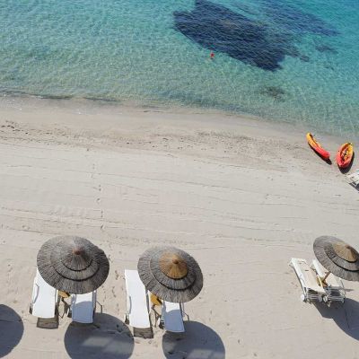 plage hôtel spa Le Pinarello en Corse du sud